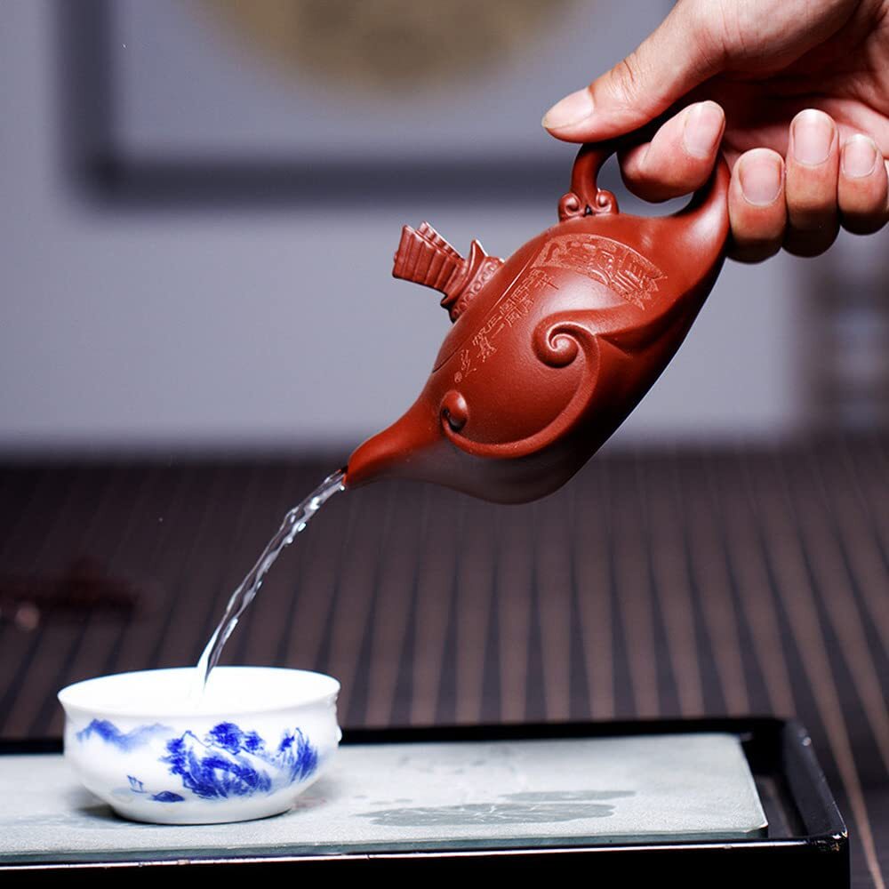 200ml Yixing Purple Clay Dahongpao Teapot Creative Kettle Kung Fu Tea Set