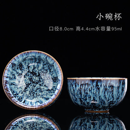 Tea Cup Ceramic Kungfu Teacup Chinese Jianzhan Traditional Ceramic Art Best Gift