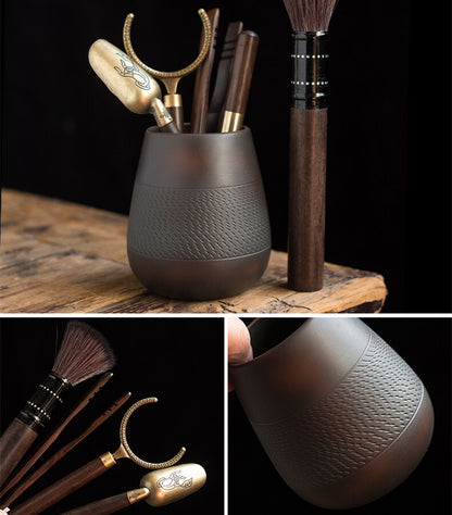 Jianshui Purple Pottery Complete Tea Set Ceramic Gaiwan Tea Pot Cup Tea Strainer