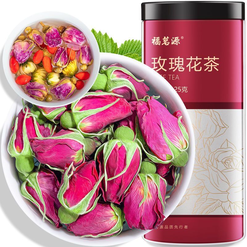 125g Double Rose Tea Herbal Tea Pingyin Rose Bud Fresh Sulfur-Free Dried Rose
