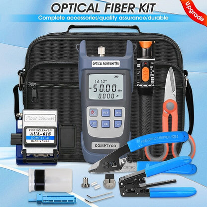Fiber Fibra Optica Power Meter 10mW Visual Fault Locator AUA-61S FTTH Tool Kit