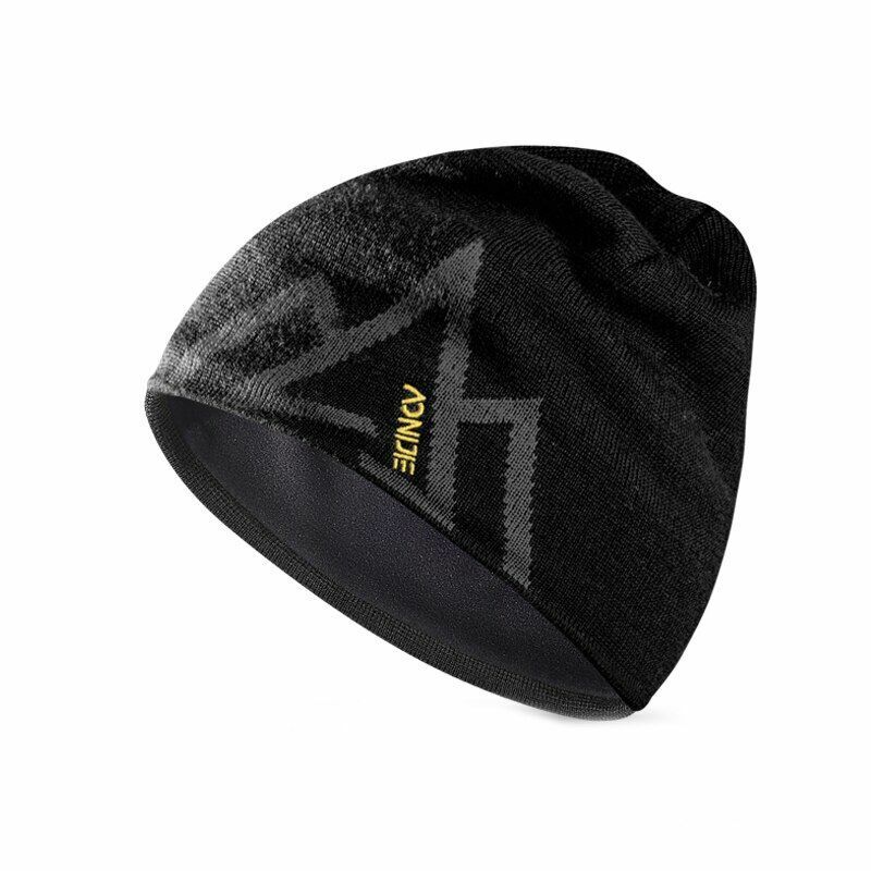 Winter Hat Wool Knitted Windproof Thick Warm Outdoor Sport Skiing Snowboarding
