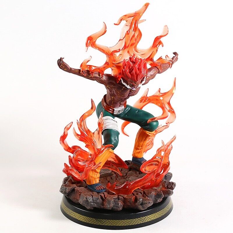 Anime Naruto Shippuden Might Guy Eight Gates PVC Action Figure Model Toy Statue