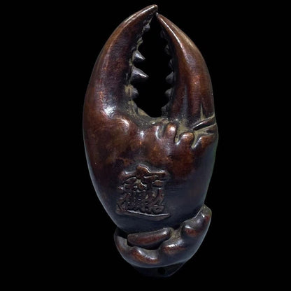 fortune Rare chinese bronze crab figure statue collectable table decor tea pet