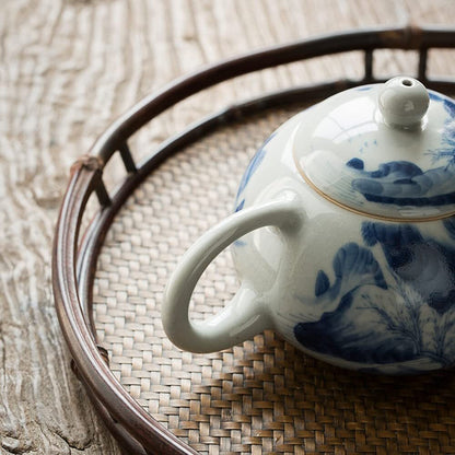 250ml Jingdezhen HandPainted Teapot Antique Porcelain Kettle Kung Fu Tea Set