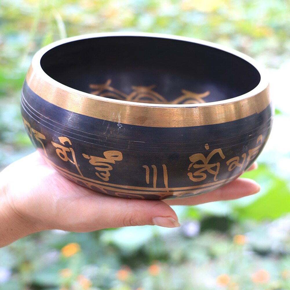 New Handmade Buddha Sound Bowl Bronze Chime Metal Bell Yoga Meditation Bowl