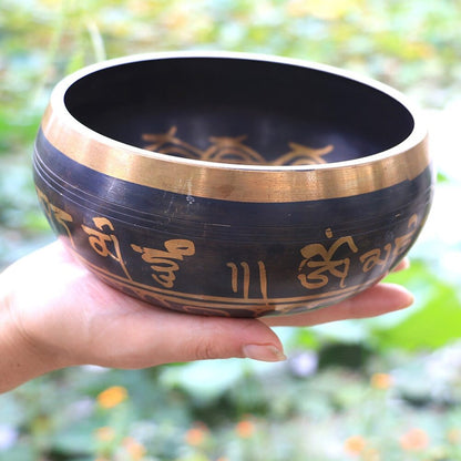 New Handmade Buddha Sound Bowl Bronze Chime Metal Bell Yoga Meditation Bowl