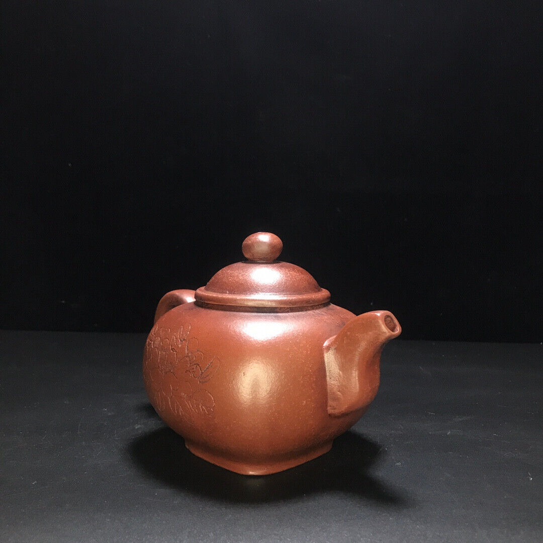 Chinese Yixing Zisha Clay Handmade Exquisite Teapot （无垢壶 底款：时大彬）