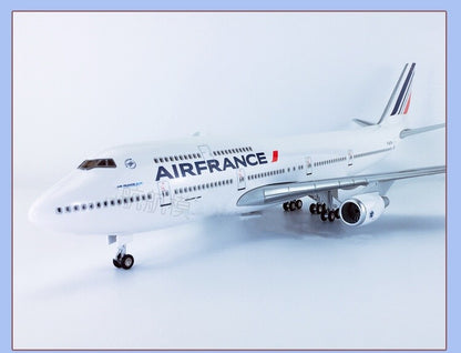 47CM 1:150 AIR FRANCE BOEING 747-400 Plane Landing Gears Resin Aircraft Model