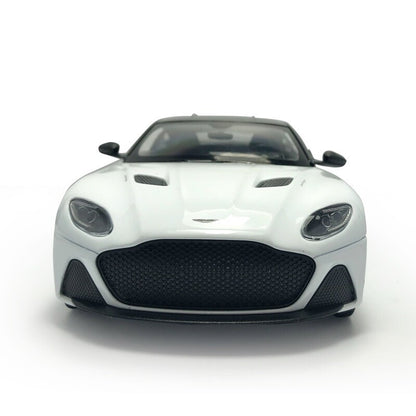 1/24 Aston Martin DBS Superleggera Diecast Metal Model Car Turning Wheels White