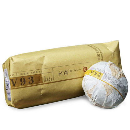 2015 Year TAETEA V93 Puer Shu Tea Dayi PuErh Tea 500g Classic Ripe Pu'er Tea