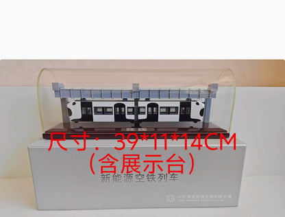 1:87 39CM New Energy Air Rail Train Passenger Car Diecast Model Collection