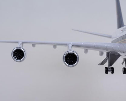 1:150 47CM SINGAPORE AIRLINES BOEING 747-400 Plane Led Sound Light Resin Model