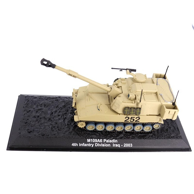IXO 1/72 U.S. Berladin M109A6 Self-propelled Howitzer Army Tank Alloy Model Toys