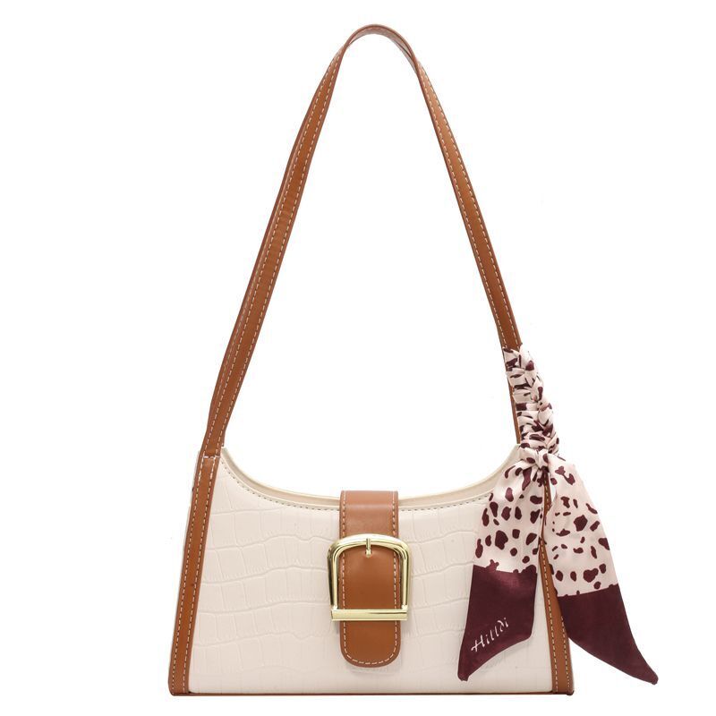 Synthetic Leather Small Shoulder Bags Scarves Cute Handbags Purses Underarm Bag