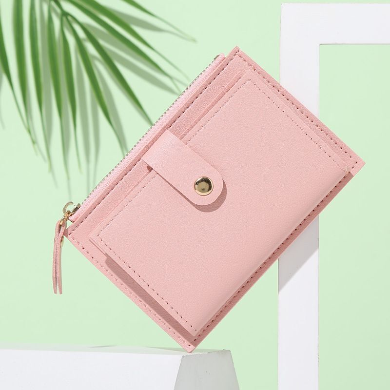 Small Purse Mini Wallet Money Bag Cute Pink Business Card Holder 13.5*9.5 CM 1PC