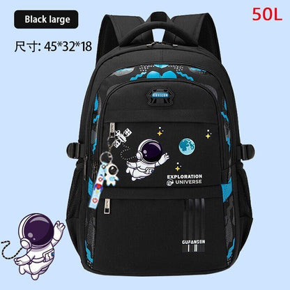 50L Schoolbag Primary School Students Spine Protection Super Light Backpack Boys