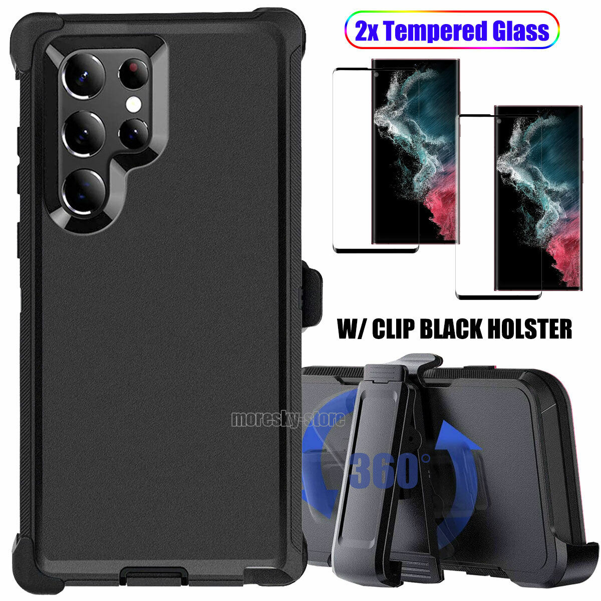 For Samsung Galaxy S22 Ultra Plus 5G Case Shockproof Clip Holster Phone Cover