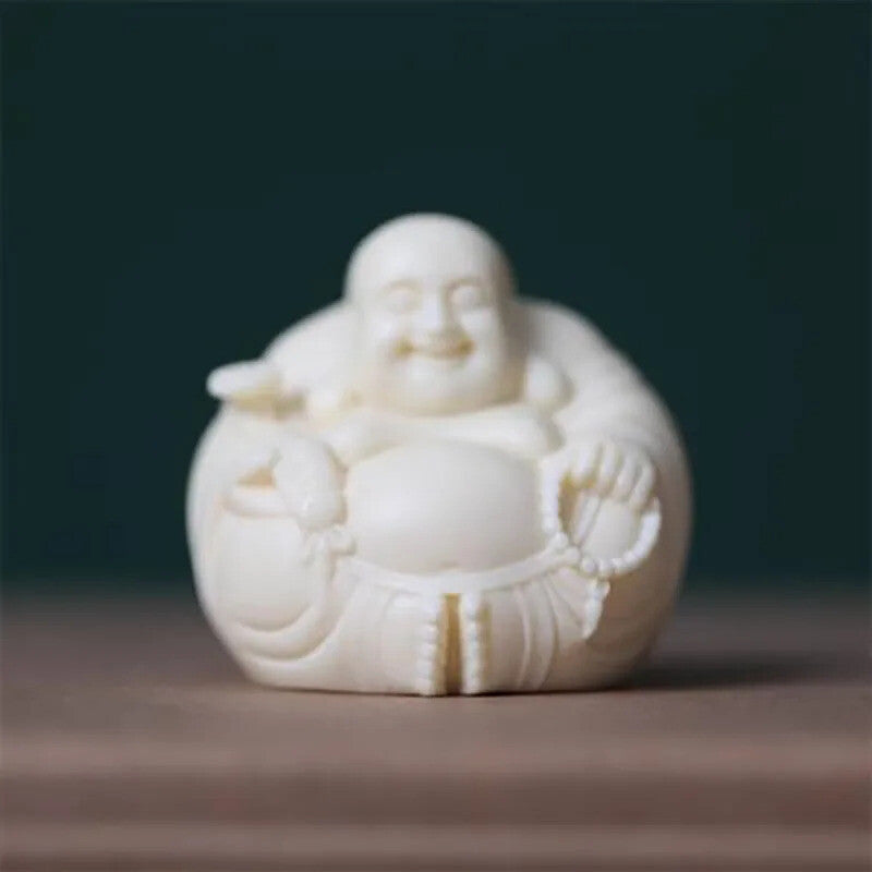 Decorative Statue Chinese Lucky Buddha Statue Carved Home Decoration Figurines