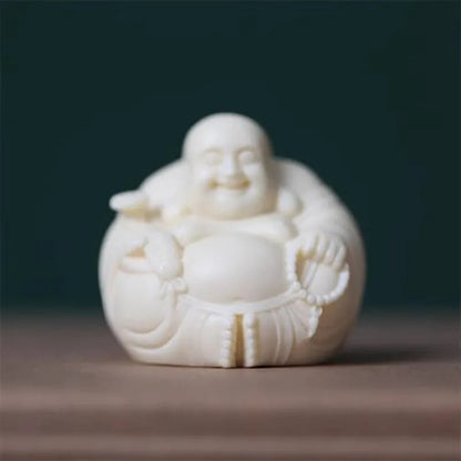 Decorative Statue Chinese Lucky Buddha Statue Carved Home Decoration Figurines