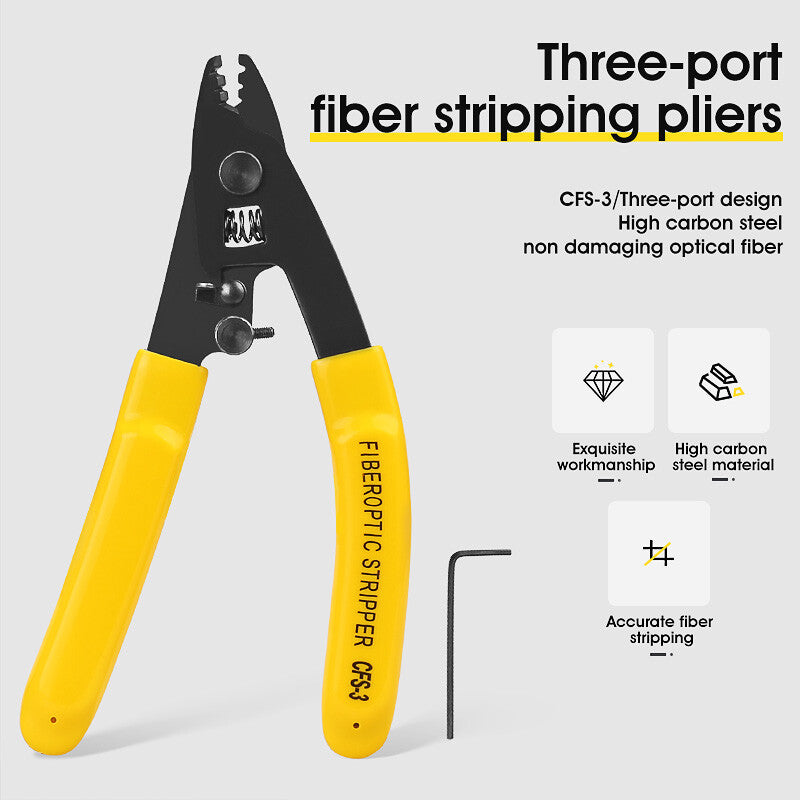 Fiber Optic Tool Aramid Scissors CFS-3 Three Hole Pliers Fiber Optic Stripper