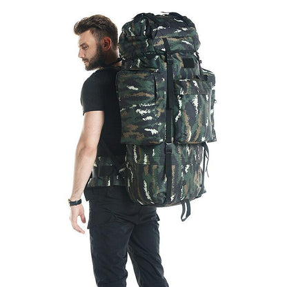 100L Military Tactical Backpack Large Capacity Waterproof Travel Bag Rain Cover