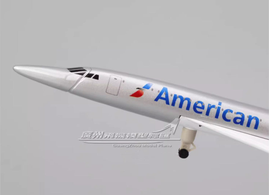 20CM American Concorde Commercial Plane Airplane Diecast Metal Aircraft Model