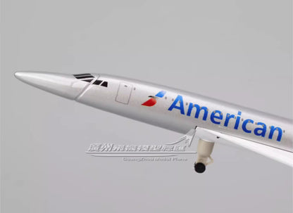 20CM American Concorde Commercial Plane Airplane Diecast Metal Aircraft Model