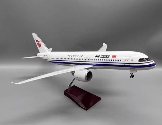 47CM 1:82 AIR CHINA COMAC C919 Passenger Airplane Landing gears Resin Model