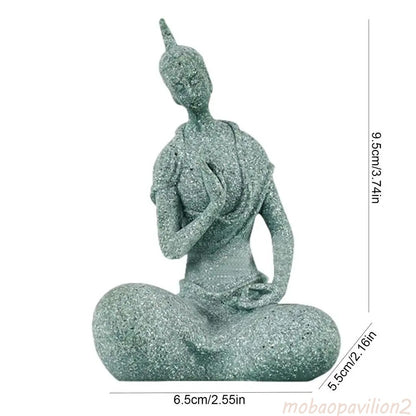 New Zen Desktop Buddha Statue Decorations Sculpture Originality Home Design