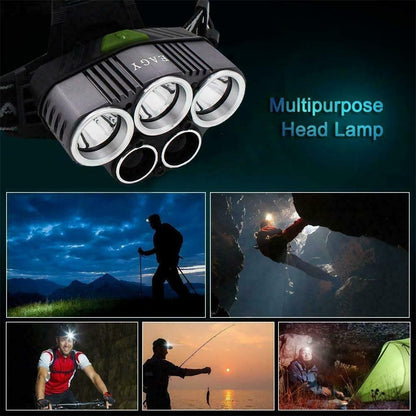 Ultra-bright LED zoom USB charging camping waterproof night fishing headlight