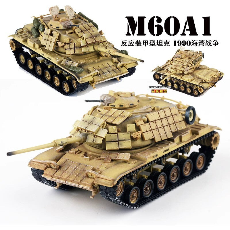 1/72 PMA US M60A1 Reactive Armour 1990 Gulf War Tank Express Logo Finished Model