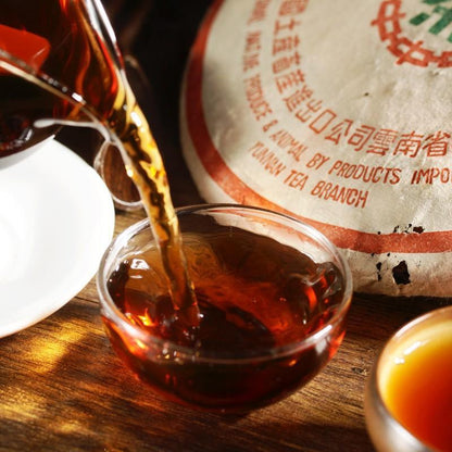 Ripe Puer Tea Puerh Tea,ansestor Antique Honey Sweet Dull-red Puerh Tea 357g