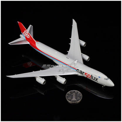 1:400 JC Wings Cargolux Boeing 747-8F 50 Years Livery Diecast Aircraft Model