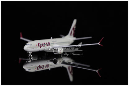 1:400 GeminiJets QATAR BOEING B737 MAX 8 Airplane Diecast Plane Aircraft Model