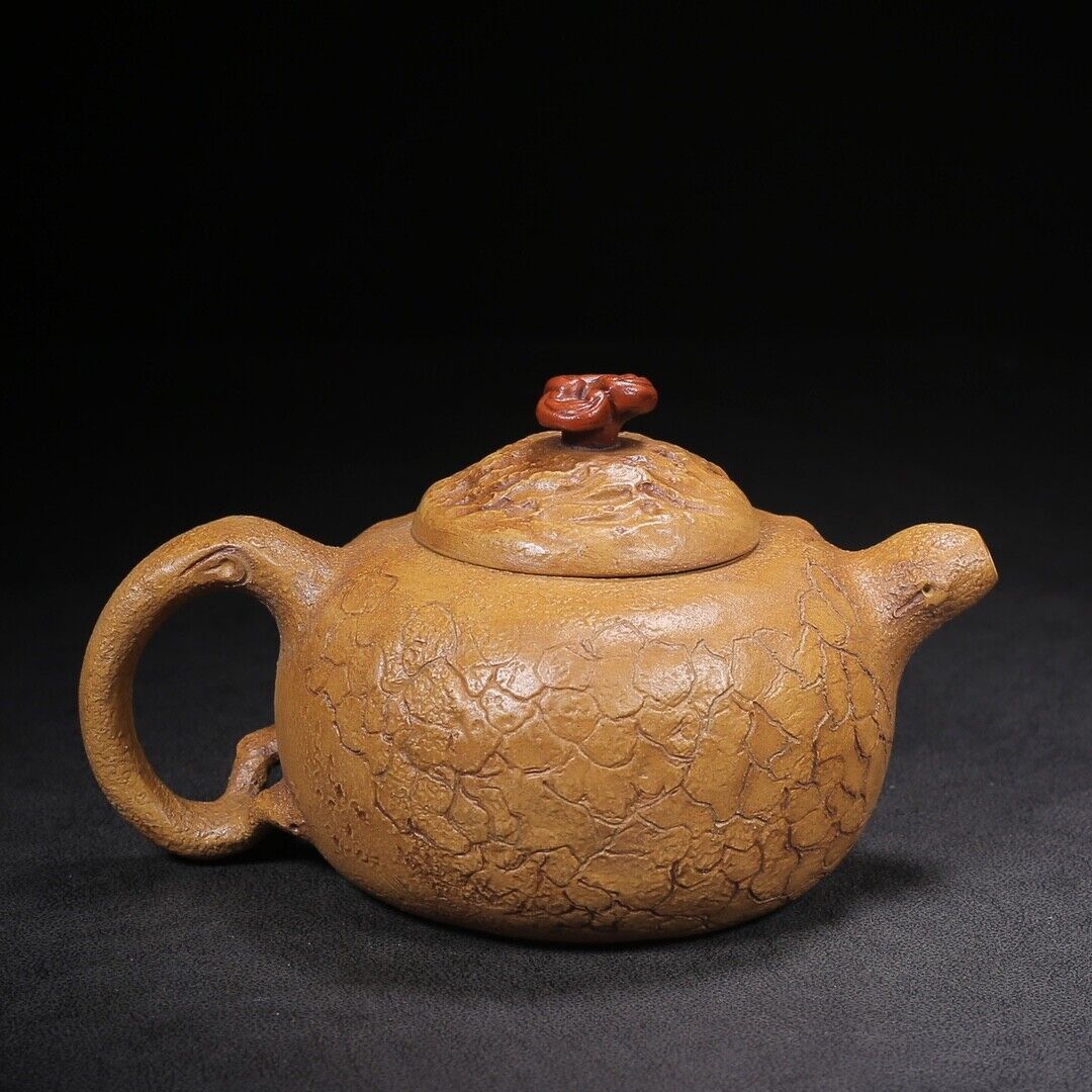 l-0Chinese Yixing Zisha Clay Handmade Exquisite Teapot （供春 底款：陈国良）