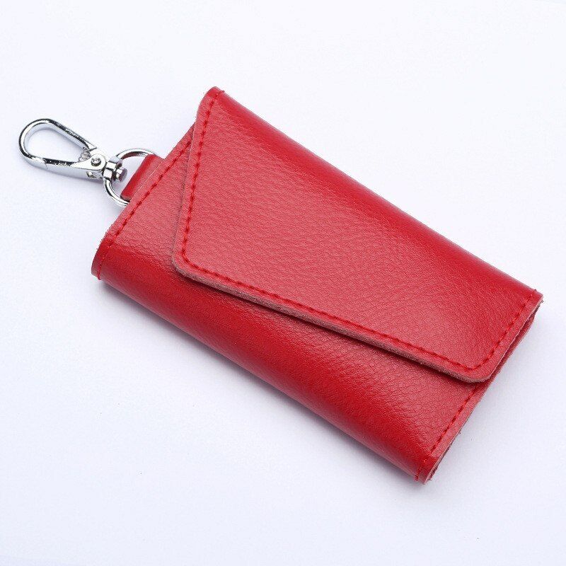 Men Women Car Key Keychain Key Bag Holder Pouch Leather Unisex Key Bag Small Bag