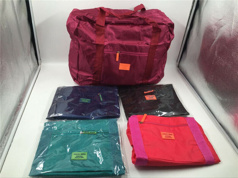 Travel HandbagsWomen Men Nylon Travel Bag Folding Bag Unisex Luggage Suitcase
