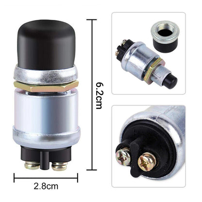 10PCS 12 Volt DC Heavy-Duty Start Momentary Push-Button Starter Switch (50 Amps)
