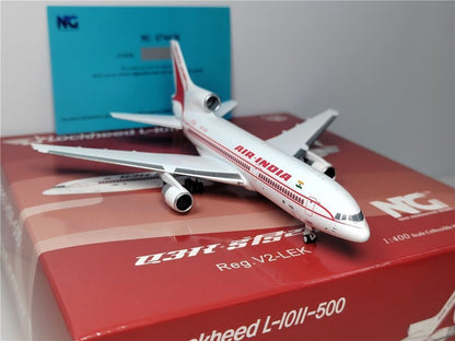 1:400 NG Model AIR INDIA Lockheed L-1011-500 Passenger Aircraft Diecast Model