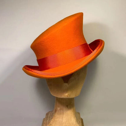 Cashmere Hat Asymmetric Top Hat Unisex Steam Punk Wool Party Costume Magic Cap