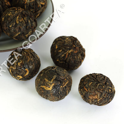 GOARTEA 100g Supreme Yunnan Black Tea Dragon Pearl Dian Hong Black Tea Buds-