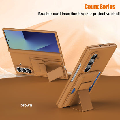 Suitable for Samsung zfold 7 FOLD6 folding card holder with full anti drop shell