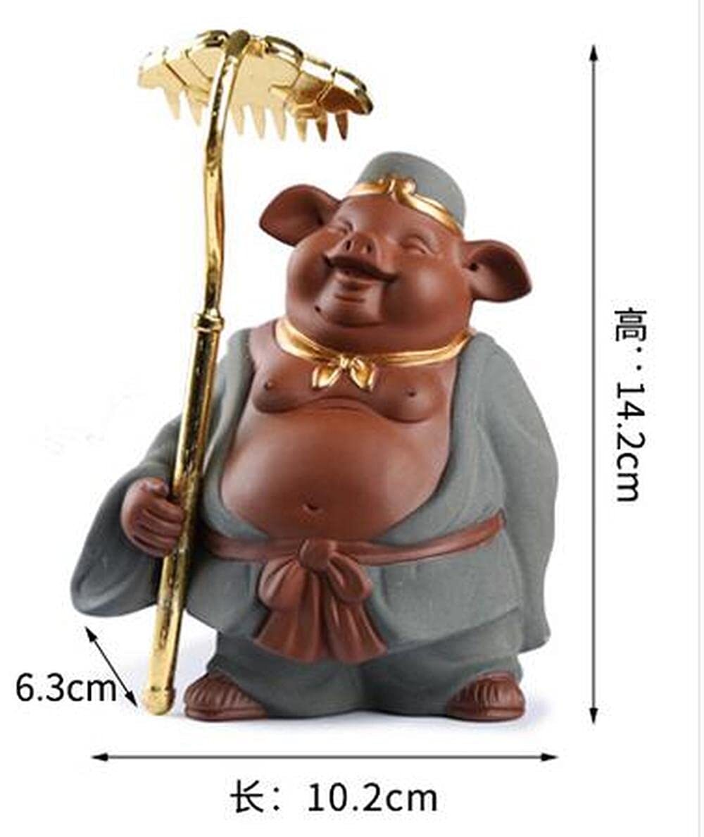 14.2cm Pig Tea Pet Decor Creative Tea Tea Play Kung Fu Tea Set