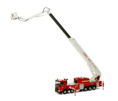 1:48 120CM ZOOMLION DG72 Aerial Platform Fire Truck Engine Machine Diecast Model