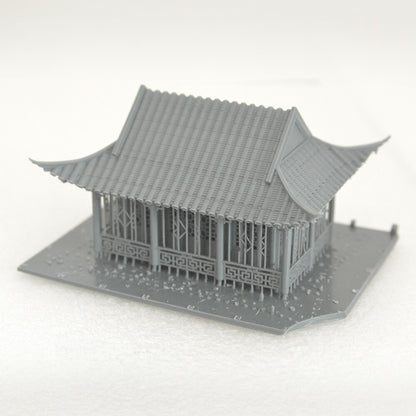 1/144 Chinese Style Landscape Garden Ancient House Miniature Factory LYT144065