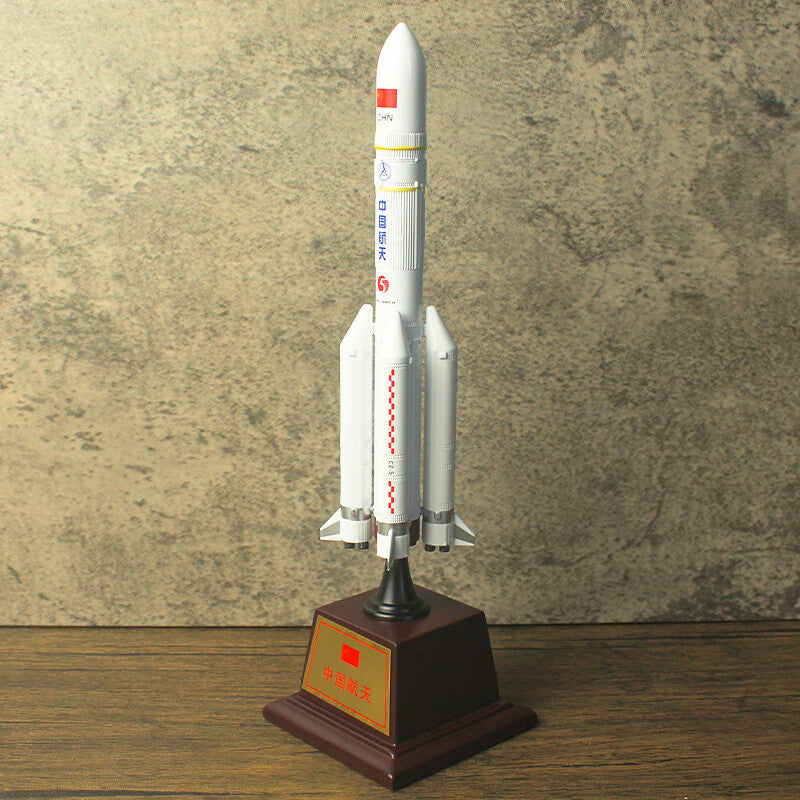 1:300 26CM China Long March CZ-5 Carrier Rocket Diecast Aerospace Model