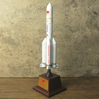1:300 26CM China Long March CZ-5 Carrier Rocket Diecast Aerospace Model