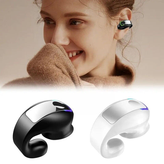 Bluetooth 5.3 Wireless Earbuds Ear Clip Bone Conduction Headphones Sport Headset