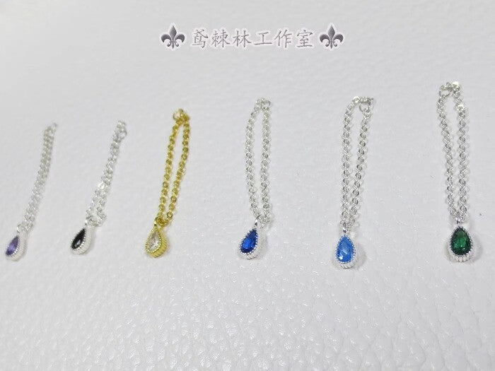 1/6 Female Teardrop White Stone Necklace Model For 12 "ph Tbl Action Figure Body